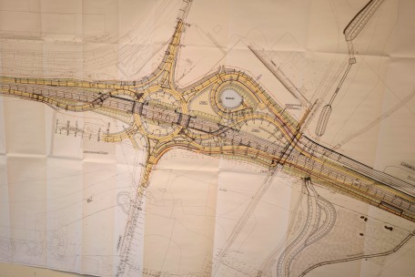 Der sechsarmige „Krake“, auf dem Plan dargestellt