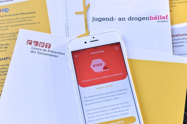Suchtberodung Online / App soll Menschen mit Abhängigkeitsproblemen in Luxemburg helfen