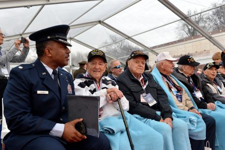 Die amerikanischen Veteranen, die während der Ardennenoffensive gegen die Nazivorherrschaft kämpften