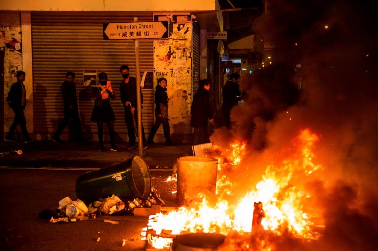 Silvester / Zwischenfälle bei neuen Protesten in Hongkong zum Jahreswechsel