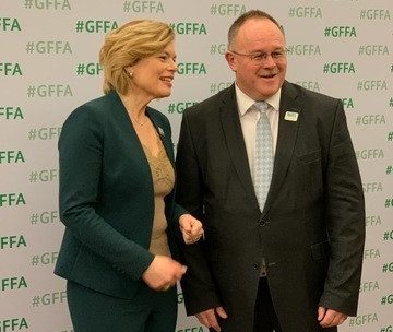 Der luxemburgische Agrarminister Romain Schneider mit seiner deutschen Amtskollegin Julia Klöckner