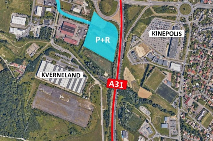 A31 Thionville / Neuer Park-and-Ride-Parkplatz in Richtung Luxemburg im Herbst 2020 fertig 