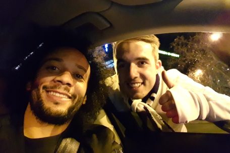 Das etwas andere Valentinstag-Selfie vom 14. Februar 2018 mit Marcelo entstand letztes Jahr nach dem 3:1-Champions-League-Erfolg gegen Paris Saint-Germain