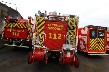 CGDIS / Feuerwehr rückt wegen eines Feuers in einem unterirdischen Parkhaus auf Esch-Belval aus