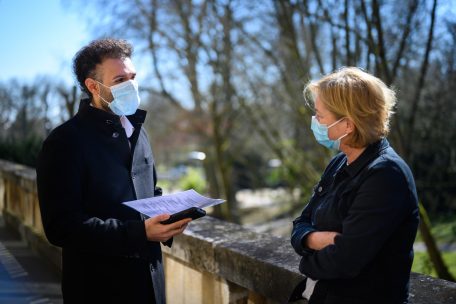 Tageblatt-Chefredakteur Dhiraj Sabharwal im Gespräch mit Gesundheitsministerin Paulette Lenert