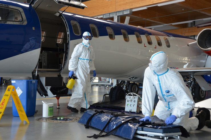 Coronavirus / Luxembourg Air Rescue hat am Wochenende fünf weitere Patienten aus dem Grand Est ausgeflogen