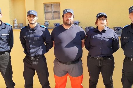 Die Mitglieder der EVAT erkennt man an ihrer Uniform