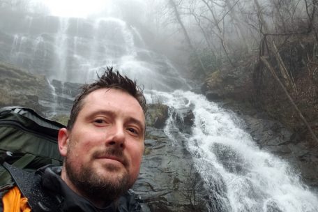 Kelley „Ghost“ Harden am ersten Tag seiner Wanderung im Amicalola State Park. Mittlerweile ist er zurück in Atlanta.