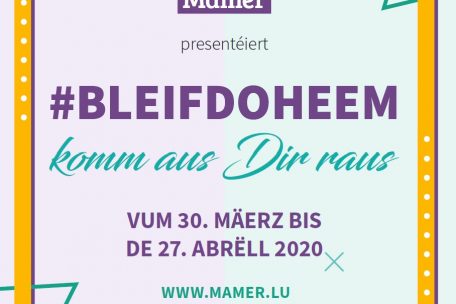 Mamer / „#bleifdoheem – komm aus Dir raus“: Viele ideenreiche Einsendungen bei Wettbewerb