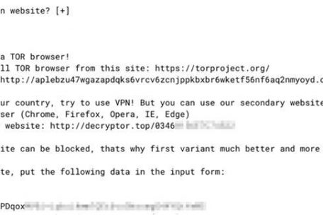 Ein typisches Erpresserschreiben der REvil-Gruppe