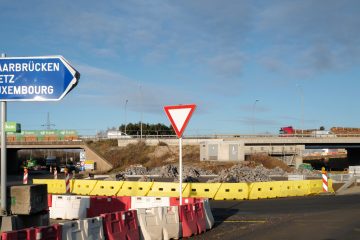 Neuer Termin / Verteilerkreis Düdelingen-Büringen ab Anfang Juli einspurig befahrbar