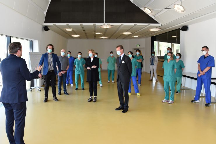 „Centre de soins avancés“ / Zur letzten Schicht im CSA in Ettelbrück kommt hoher Besuch