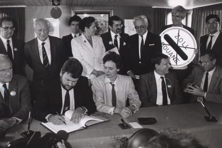 35 Jahre Schengen / Am Dreiländereck feiert man Robert Goebbels’  (zweit)wichtigste Unterschrift 