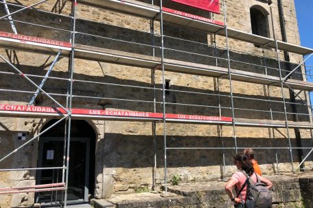 Burg Fels / Die „unglaubliche“ Geschichte geht weiter: In Rekordzeit wurde ein Provisorium errichtet