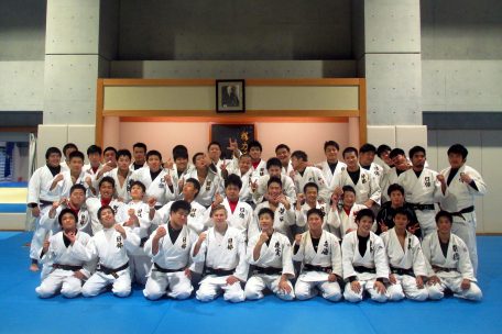 Nicht nur in der Kantine, auch in der Judohalle fiel Kris Clees während des Auslandssemesters in Tokio auf