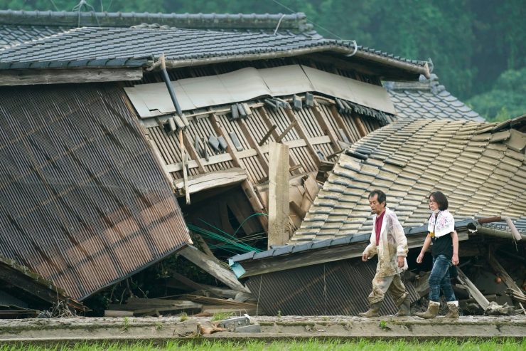 Japan / Mindestens 18 Tote bei Überschwemmungen