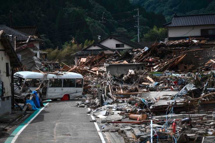 Japan / „Beispielloses Maß an Regen“: Zahl der Todesopfer durch Unwetter steigt weiter an