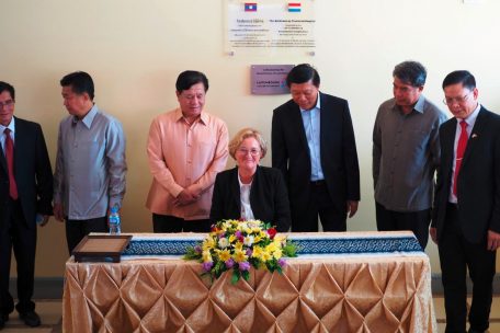Paulette Lenert als Kooperationsministerin in Laos.