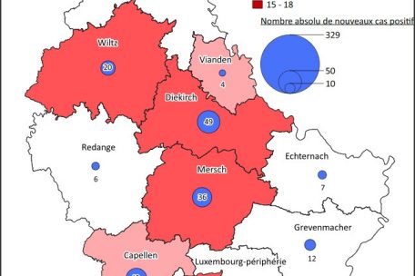 Offizielle Covid-19-Karte der Regierung