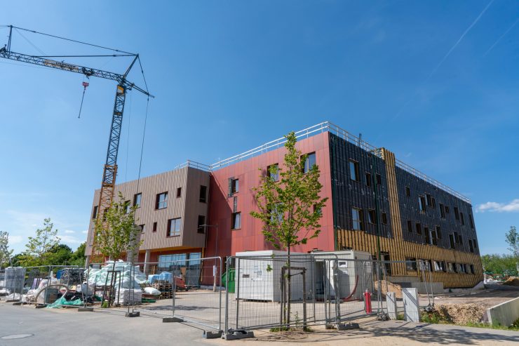 Bauarbeiten / Neue Schulgebäude für die jungen Düdelinger