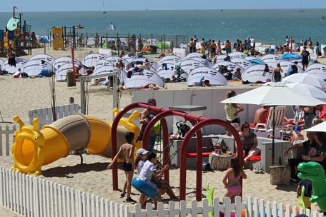 An den belgischen Stränden ging es in der vergangenen Woche noch hoch her