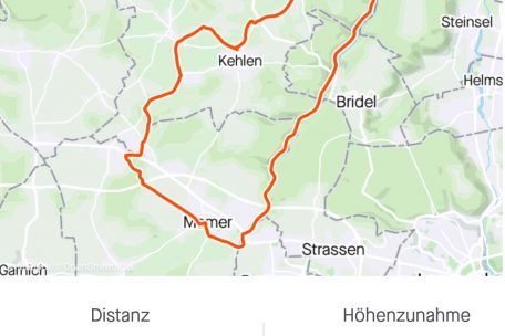 Die Statistiken der Route B laut Sport-Tracking-App Strava