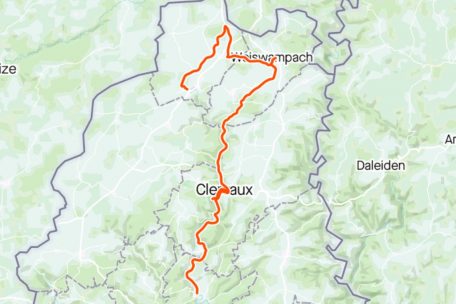 Die Daten der Sport-Tracking-App Strava der Route A: Aus 36 km wurden wegen ungewollter Umwege 40 km 