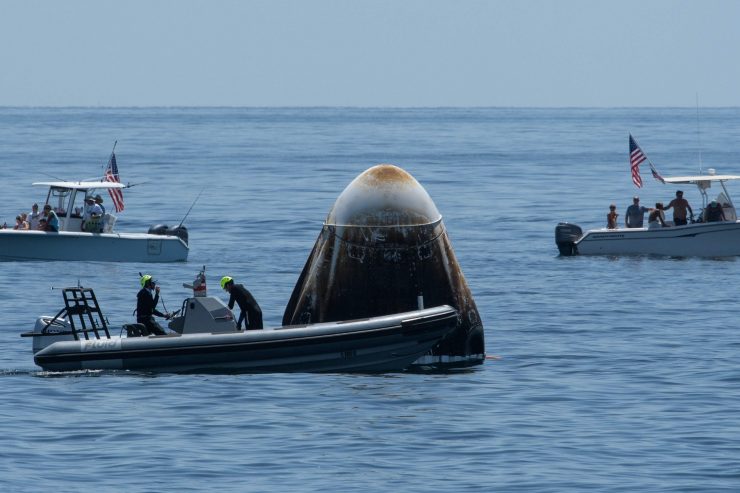 USA / Astronauten in SpaceX-Kapsel sicher zur Erde zurückgekehrt