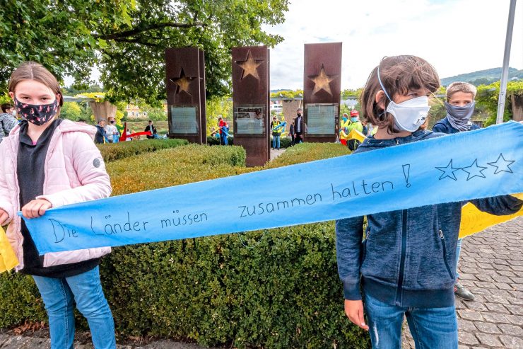 Perl / Protestaktion der Schüler aus dem Schengen-Lyzeum: „Egal, was kommt, wir halten zusammen“
