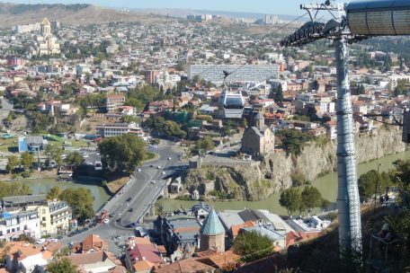 Blick auf die Hauptstadt Tiflis