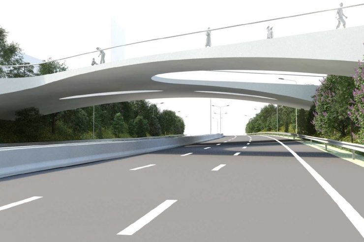 Tram-Übergang zum Ban de Gasperich / Eine „Ypsilon-Brücke“ für sieben Millionen Euro