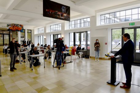 Die Pressekonferenz über die pädagogischen Schwerpunkte zur „Rentrée“ fand im Escher Lycée Hubert Clément statt