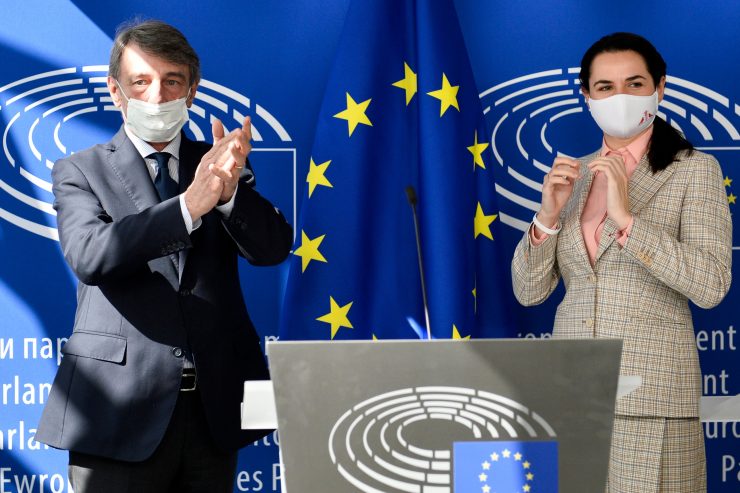Europäisches Parlament / Opposition aus Belarus fordert Unterstützung von der EU