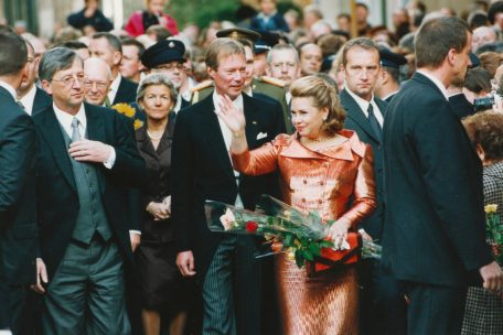 Szene der Inthronisation von Großherzog Henri am 7. Oktober 2000