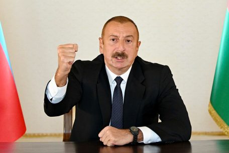 Ilham Alijew, Autokraten-Präsident Aserbaidschans, will Bergkarabach mit Hilfe syrischer Söldner zurückerobern
