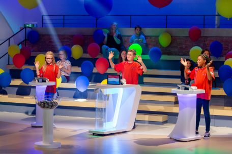 Kara, Pierre und Elisa konnten bei der Show mit ihrem Wissen punkten