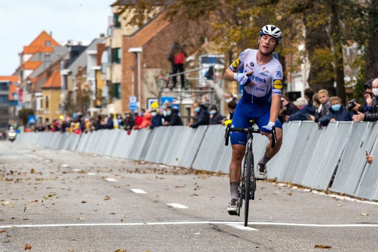 Radsport  / Lampaert gewinnt Driedaagse Brugge-De Panne, Drucker 5. 