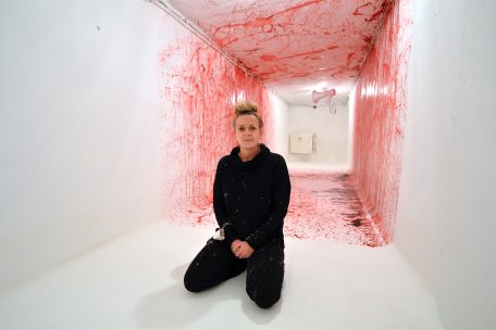 Chiara Dahlem nimmt schon zum vierten Mal an dem vergänglichen Projekt von Cueva teil