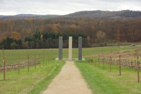 Die Gedenkstätte an die Verkehrsopfer in Junglinster