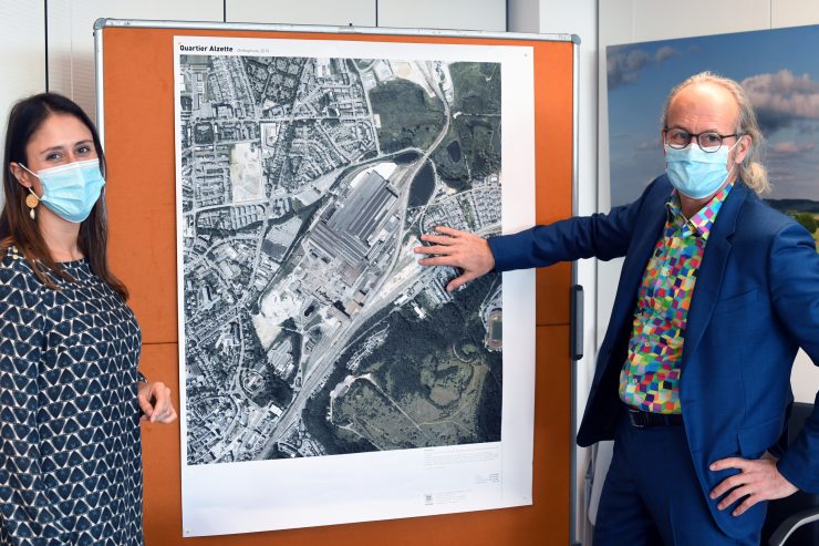 „Quartier Alzette“ / Minister Claude Turmes erklärt das Stadtviertel der Zukunft 