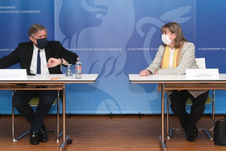 Mobilitätsminister François Bausch und Bürgermeisterin Lydie Polfer sind froh, dass die Eröffnung der neuen Tram-Teilstrecke naht