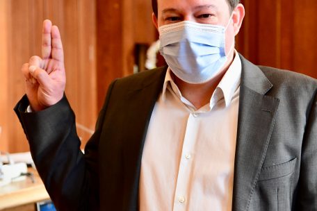 Stéphane Biwer bei seiner Vereidigung
