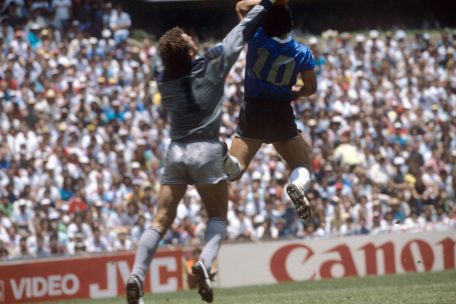 Unvergessen: Die „Hand Gottes“ bei der WM 1986 gegen England