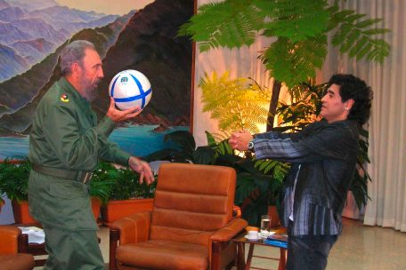 Maradona zeigte sich gerne an der Seite von Fidel Castro