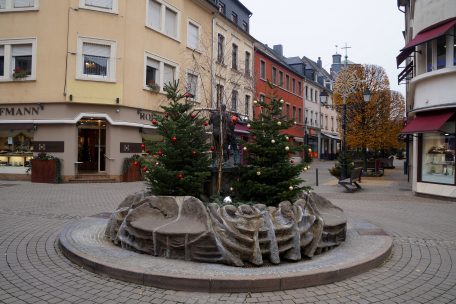 Gähnende Leere in der Fußgängerzone der Moselmetropole Grevenmacher