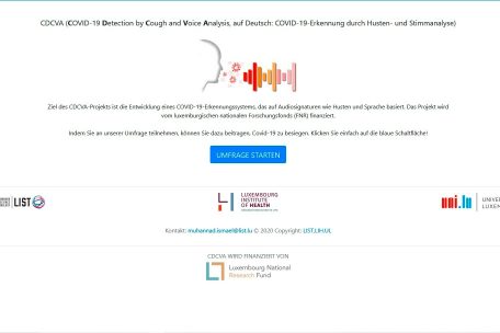 Auf der Internetseite des Projektes (https://cdcva.list.lu) können Freiwillige – ob mit Covid oder ohne – teilnehmen
