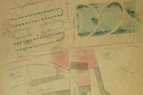 Projektzeichnung der Stadtpromenade Boulevard Royal  