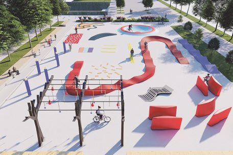Geplant ist ein Rad-Motorikpark. Eine Idee, die – wie auf diesem Bild ersichtlich – bereits in Wien in die Realität umgesetzt wurde.