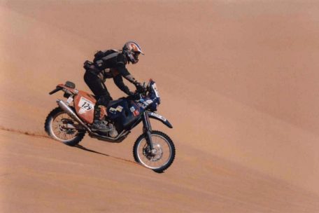 Mit dem Motorrad fuhr der Luxemburger bis nach Kairo