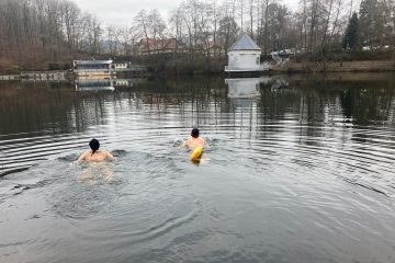 Großregion  / Eisschwimmen: Die „Merchweiler Seelöwen“ gehen auch im Winter baden 